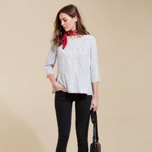 [SOLD] NWT Sézane Swing Silk Blouse Printed Raft Sz 2